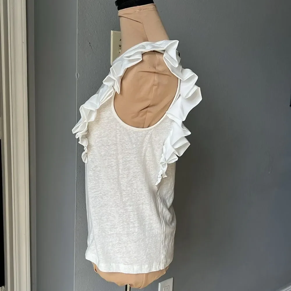 Sleeveless Ruffle Knit Top BCBGMAXAZRIA brand:BCBGMAXAZRIA - Picture 7 of 9